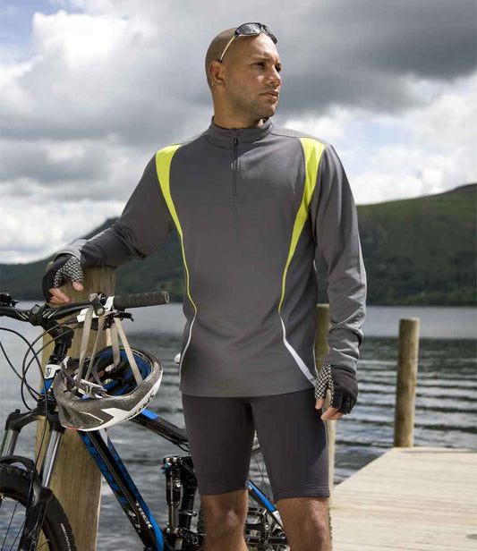 Spiro - Unisex Zip Neck Trial Training Top