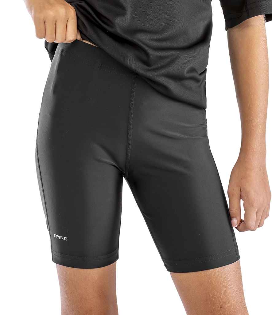 Spiro - Dziecięce spodenki typu bodyfit z warstwą bazową