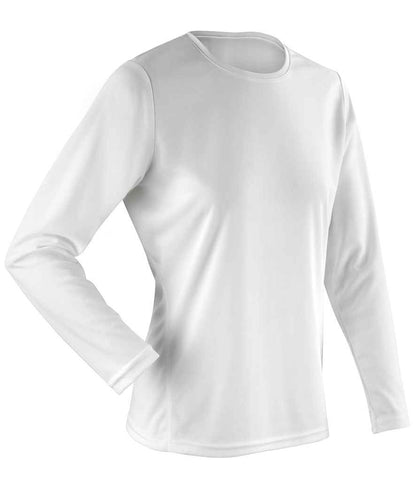 Spiro - Performance Long Sleeve T-Shirt - SR254M WHI S