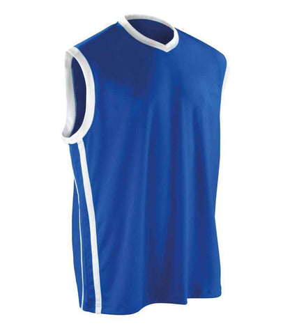 Spiro - Basketball Top - SR278M BK/WH XS