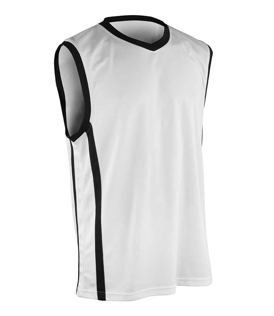 Spiro - Basketball Top - SR278M BK/WH XS