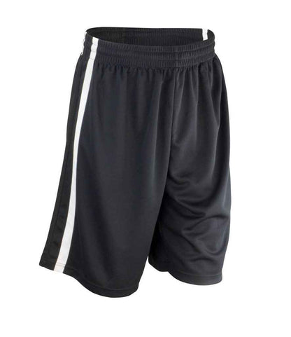 Spiro - Basketball Shorts - SR279M BK/WH XS