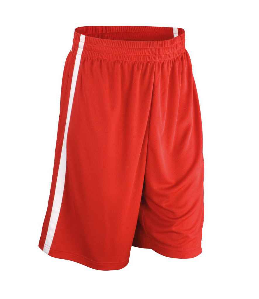 Spiro - Basketball Shorts - SR279M BK/WH XS