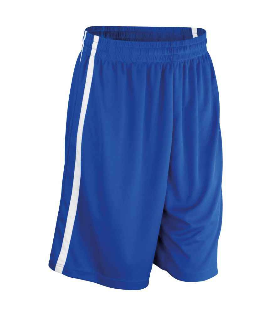 Spiro - Basketball Shorts - SR279M BK/WH XS