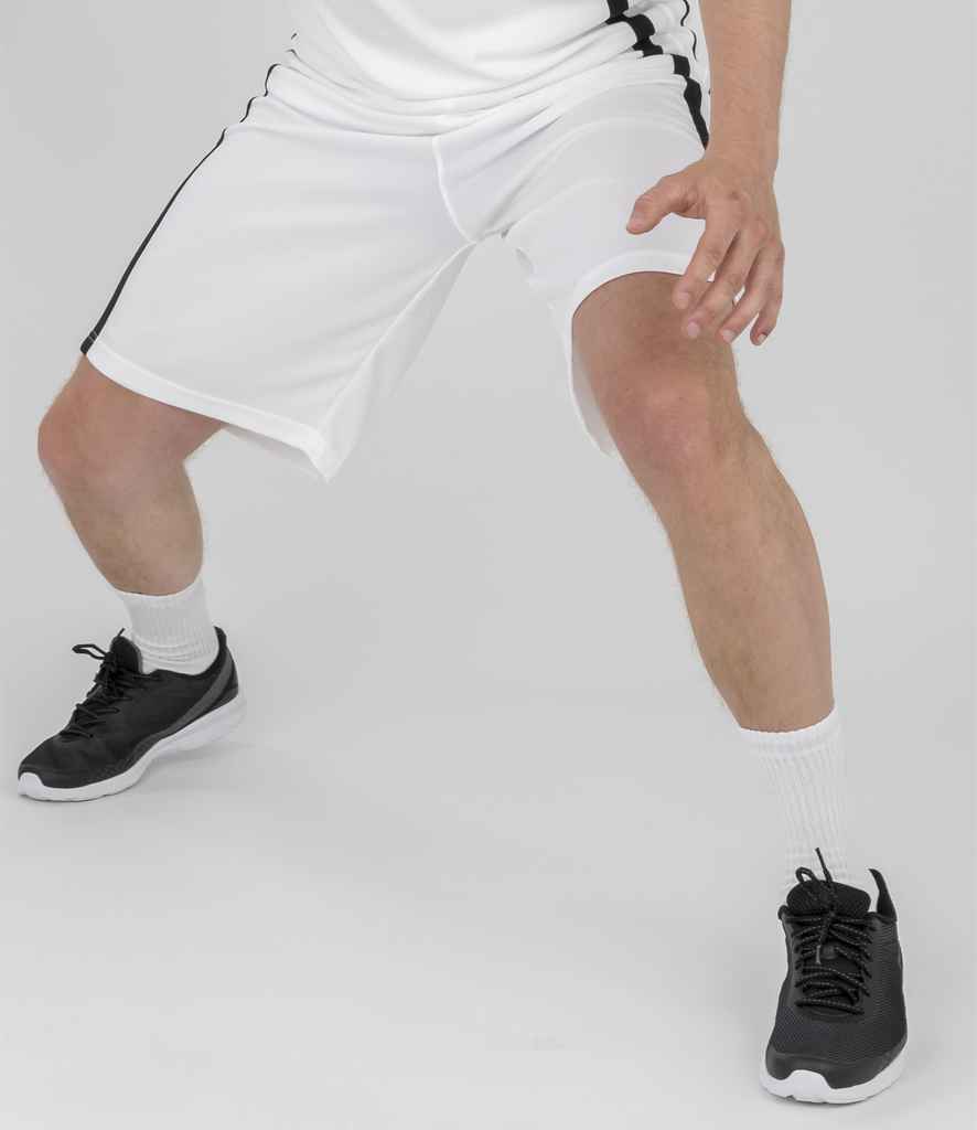 Spiro - Basketball Shorts - SR279M WH/BK XS