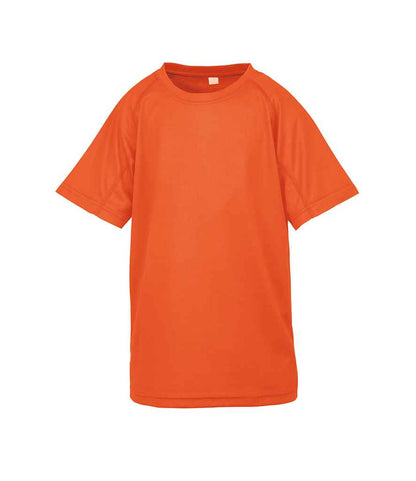 Spiro - Kids Impact Performance Aircool T-Shirt - SR287B BLK XS