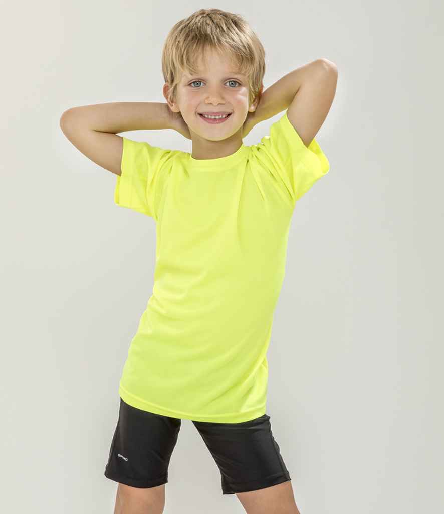 Spiro - Kids Impact Performance Aircool T-Shirt - SR287B FLY XS