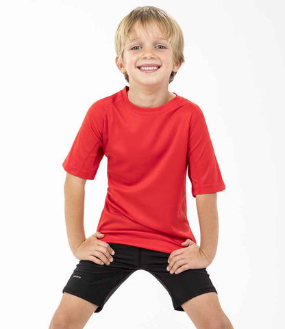 Spiro - Kids Impact Performance Aircool T-Shirt - SR287B RED XS