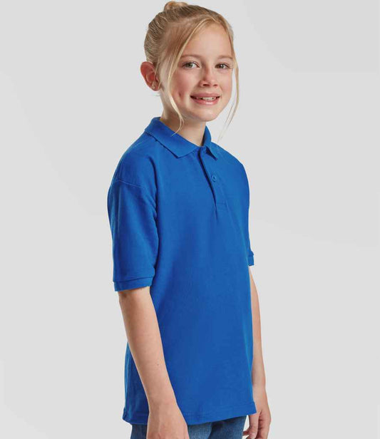 Fruit of the Loom - Kids Poly/Cotton Piqué Polo Shirt
