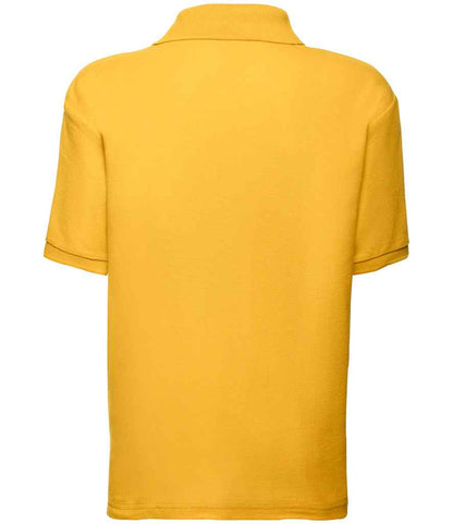 Fruit of the Loom - Kids Poly/Cotton Piqué Polo Shirt - SS11B BLK 3-4