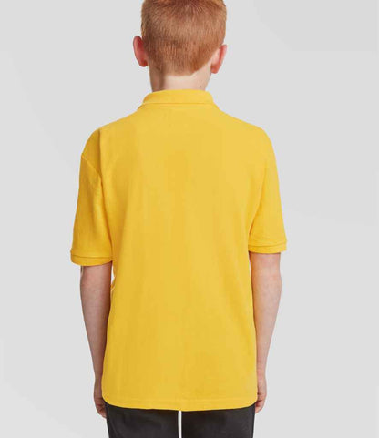 Fruit of the Loom - Kids Poly/Cotton Piqué Polo Shirt