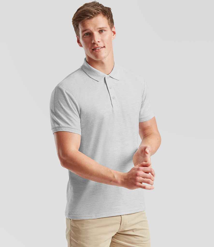 Fruit of the Loom - Poly/Cotton Piqué Polo Shirt - SS11 HEA S