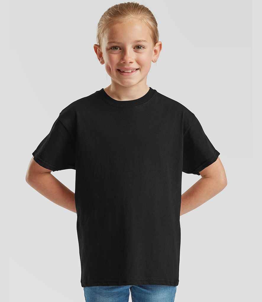 Fruit of the Loom - Kids Original T-Shirt - SS12B BLK 3-4