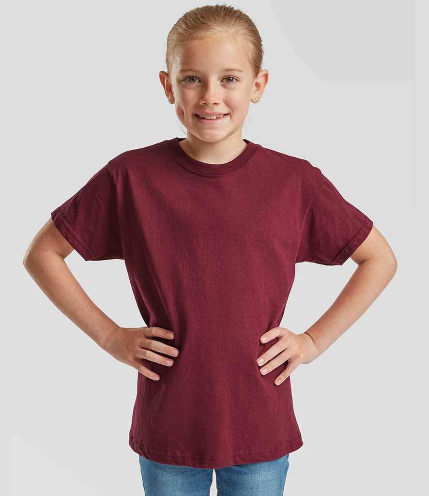 Fruit of the Loom - Kids Original T-Shirt - SS12B BUR 3-4
