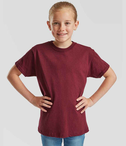 Fruit of the Loom - Kids Original T-Shirt - SS12B BUR 3-4