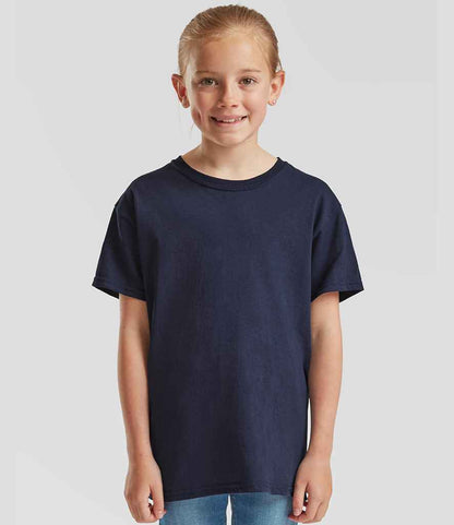 Fruit of the Loom - Kids Original T-Shirt - SS12B NAV 3-4