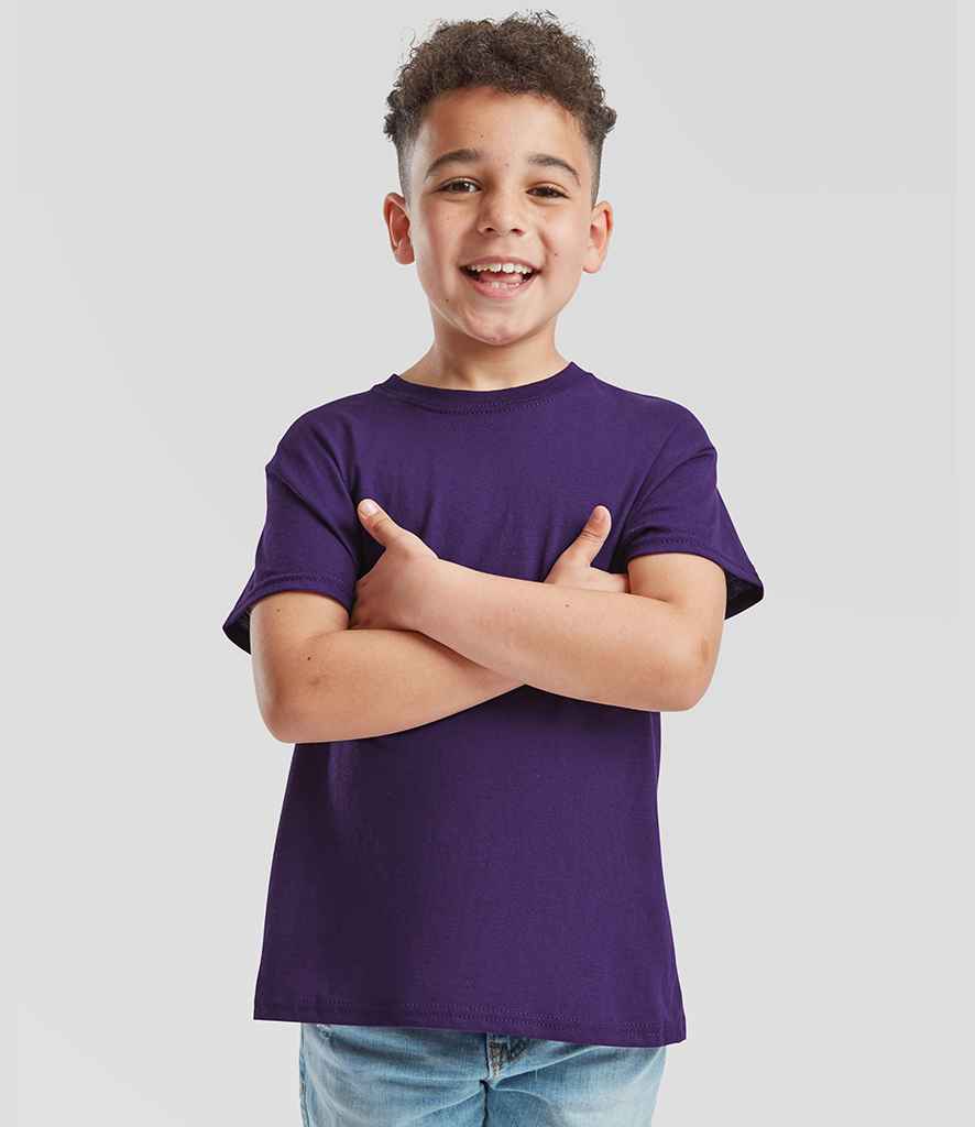 Fruit of the Loom - Kids Original T-Shirt - SS12B PUR 3-4