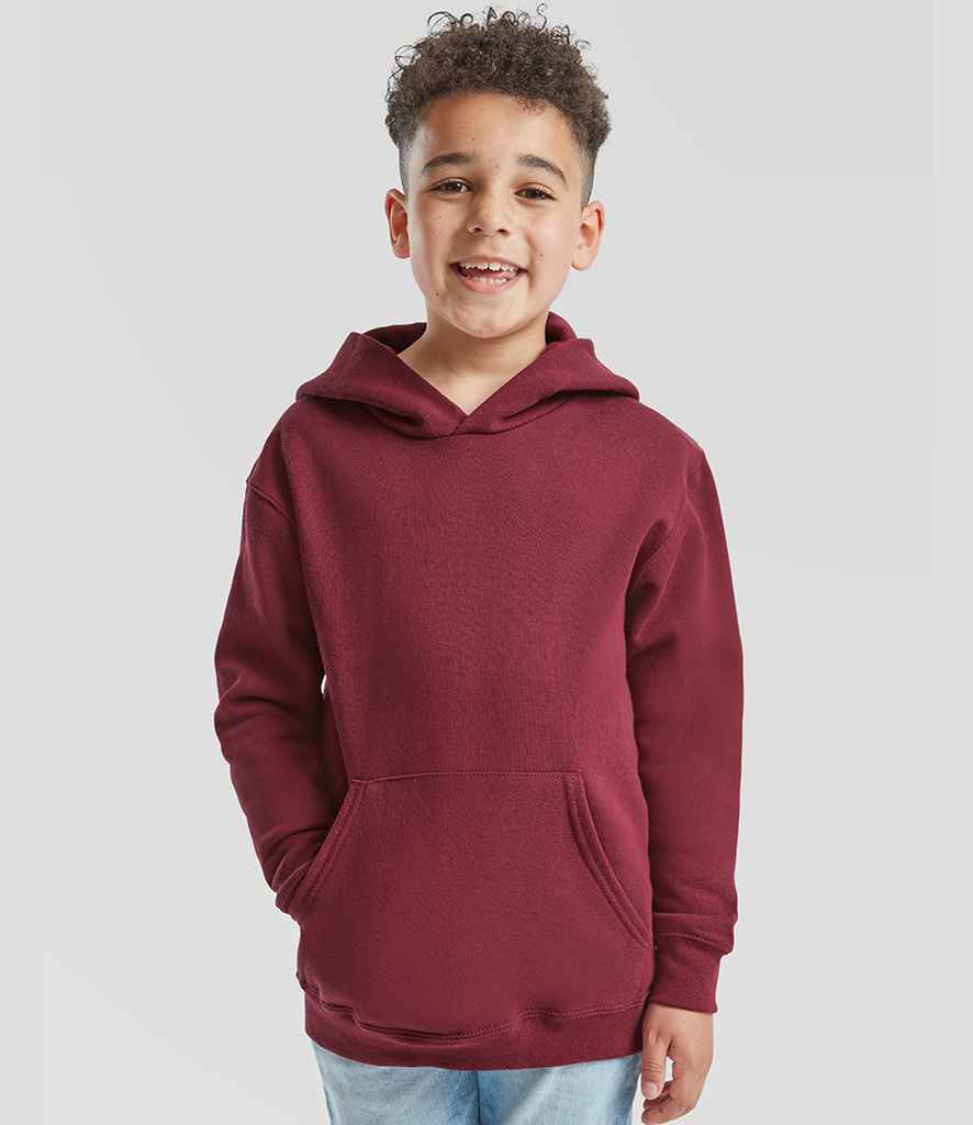 Fruit of the Loom Kids Classic Hooded Sweatshirt - SS14B BUR 9-11
