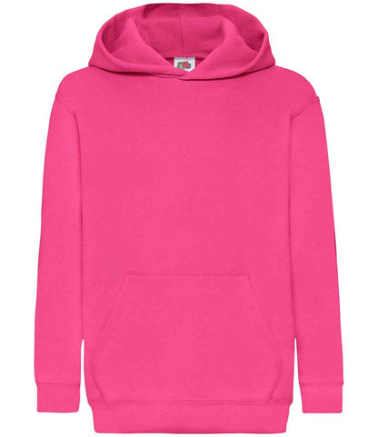 Fruit of the Loom Kids Classic Hooded Sweatshirt - SS14B HEA 9-11