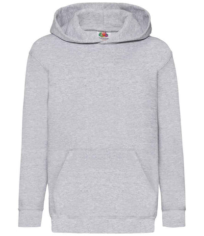 Fruit of the Loom Kids Classic Hooded Sweatshirt - SS14B HEA 9-11