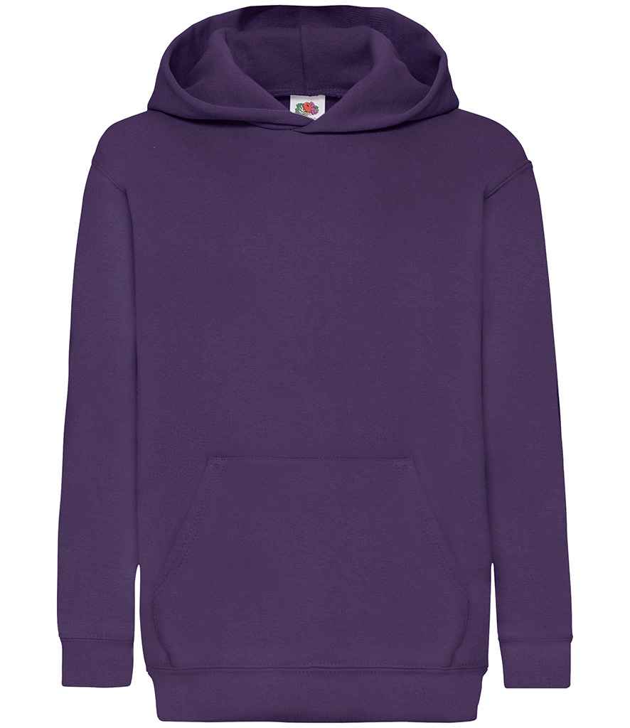 Fruit of the Loom Kids Classic Hooded Sweatshirt - SS14B HEA 9-11