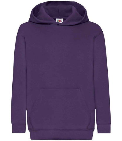 Fruit of the Loom Kids Classic Hooded Sweatshirt - SS14B HEA 9-11