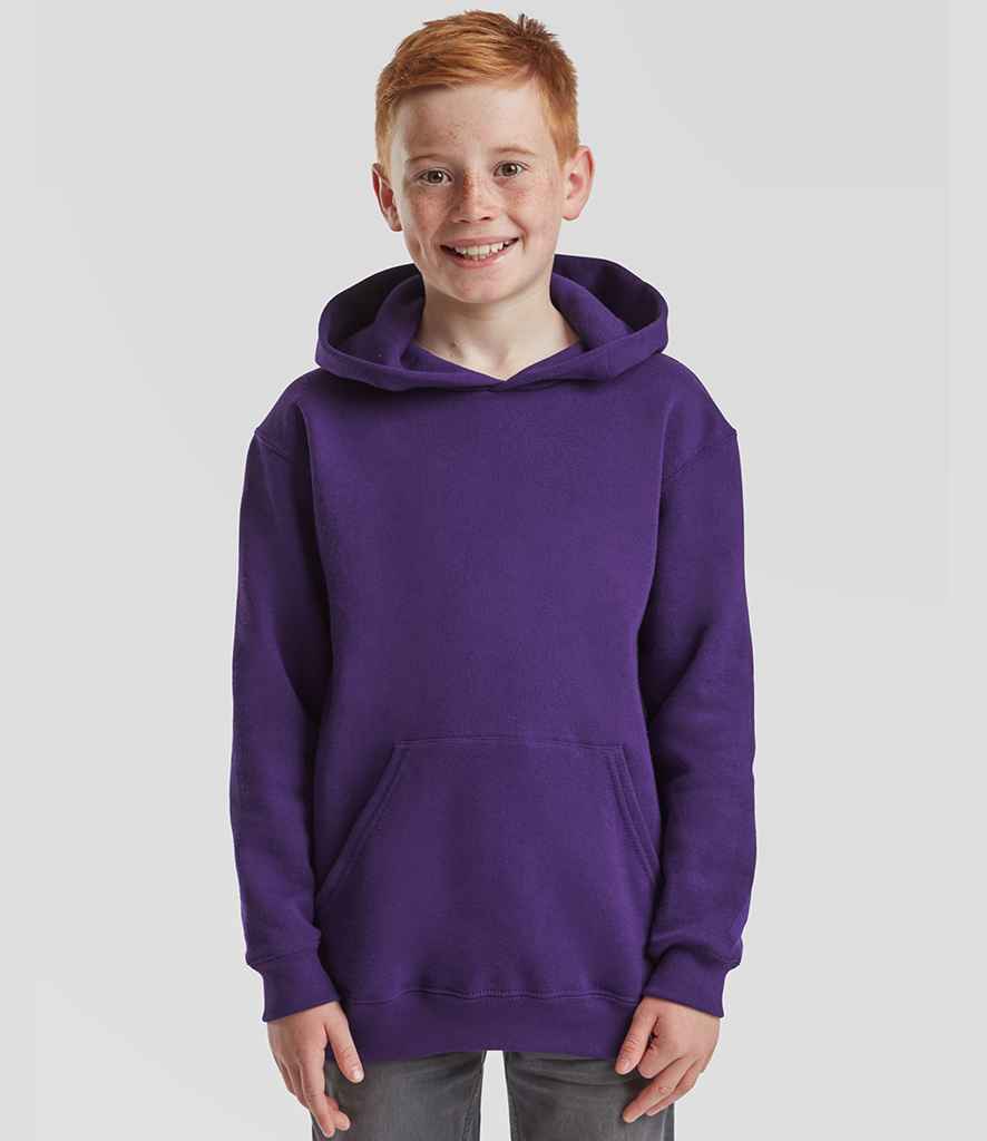 Fruit of the Loom Kids Classic Hooded Sweatshirt - SS14B PUR 9-11