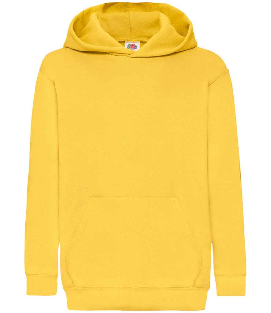 Fruit of the Loom Kids Classic Hooded Sweatshirt - SS14B HEA 9-11