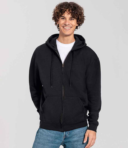 Fruit of the Loom Iconic Premium Hooded Sweat Jacket - SS153 BLK S