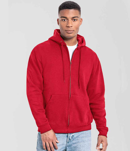 Fruit of the Loom Iconic Premium Hooded Sweat Jacket - SS153 RED S