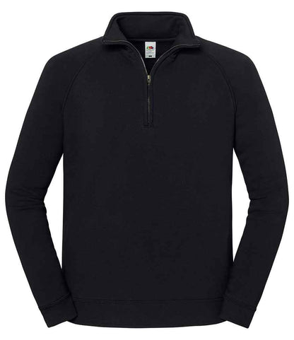 Fruit of the Loom Iconic Premium Zip Neck Sweatshirt - SS154 LGP S