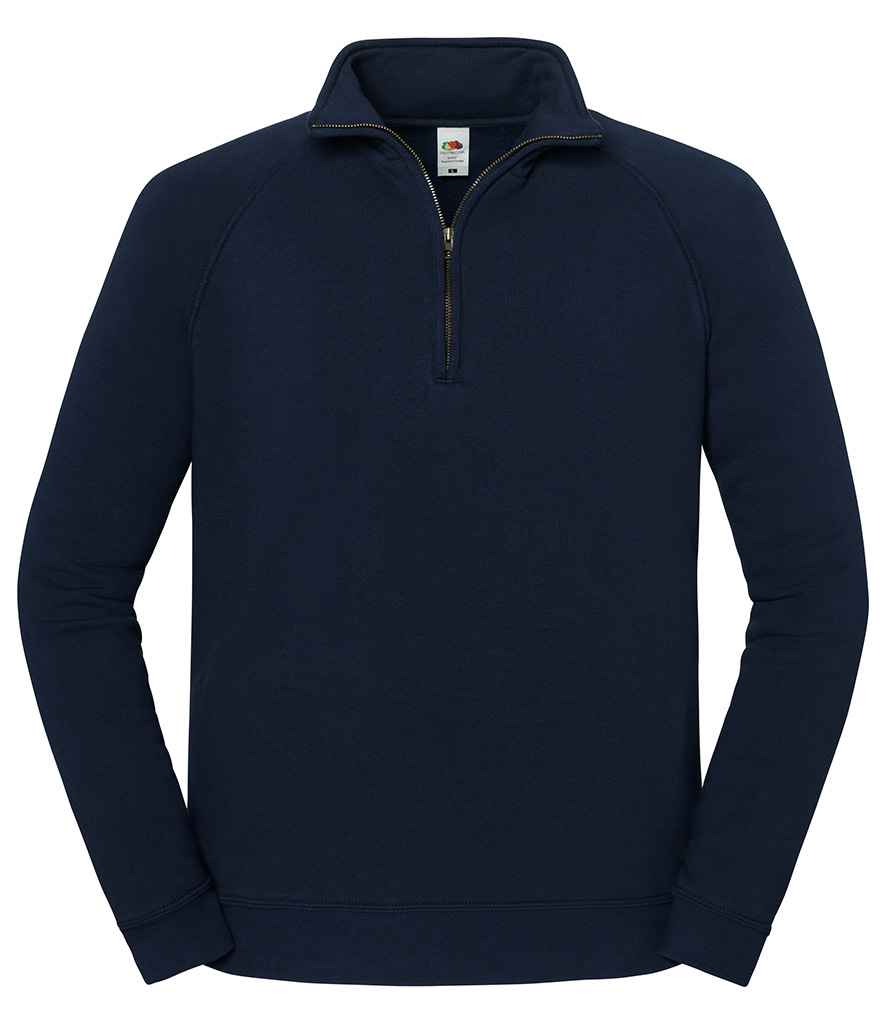 Fruit of the Loom Iconic Premium Zip Neck Sweatshirt - SS154 LGP S
