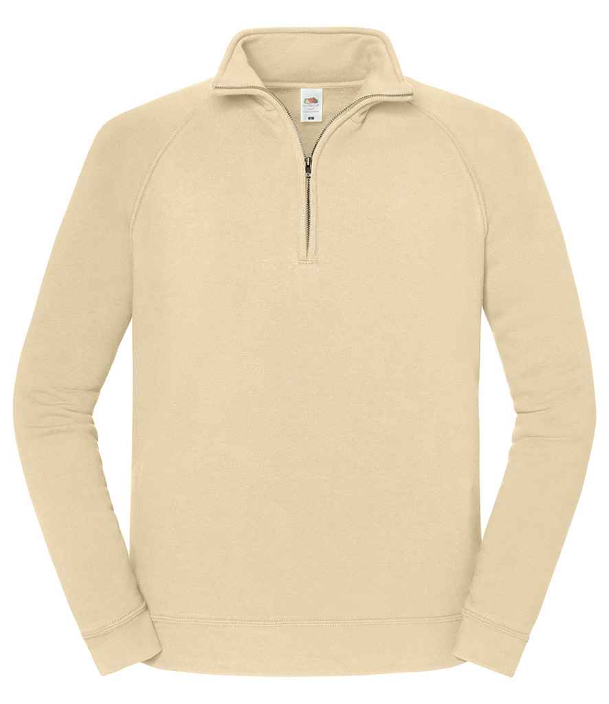 Fruit of the Loom Iconic Premium Zip Neck Sweatshirt - SS154 LGP S