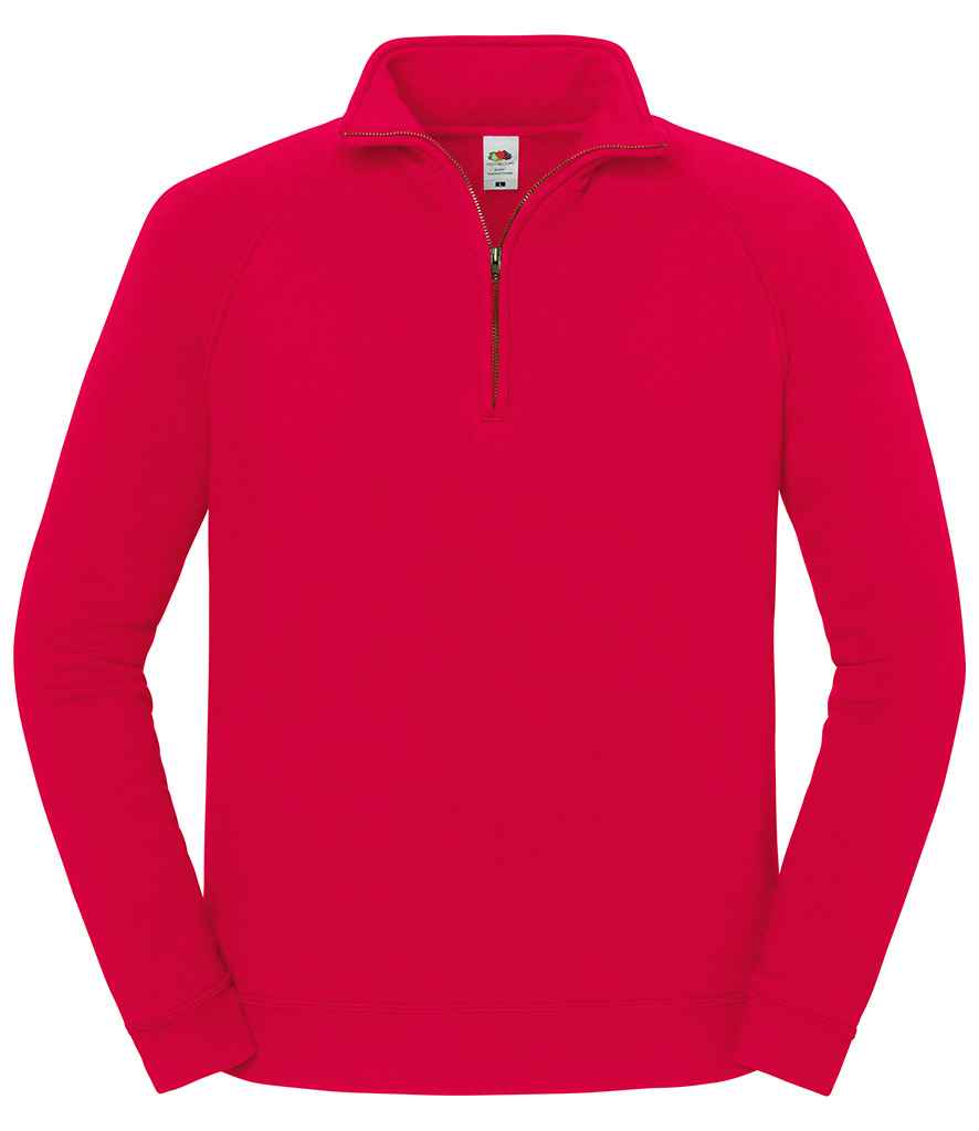 Fruit of the Loom Iconic Premium Zip Neck Sweatshirt - SS154 LGP S