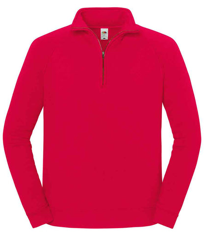 Fruit of the Loom Iconic Premium Zip Neck Sweatshirt - SS154 LGP S