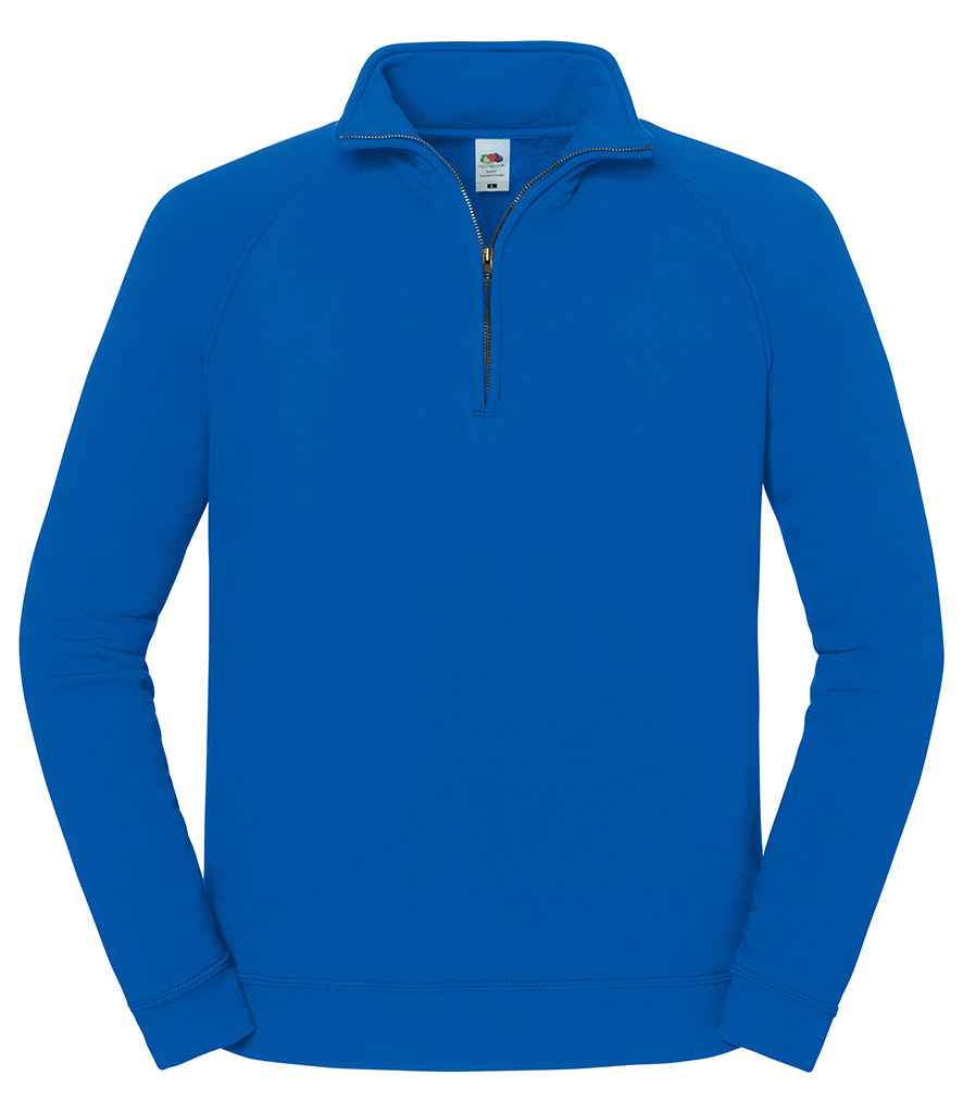 Fruit of the Loom Iconic Premium Zip Neck Sweatshirt - SS154 LGP S