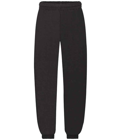 Fruit of the Loom - Kids Elasticated Hem Jog Pants - SS15B BLK 5-6