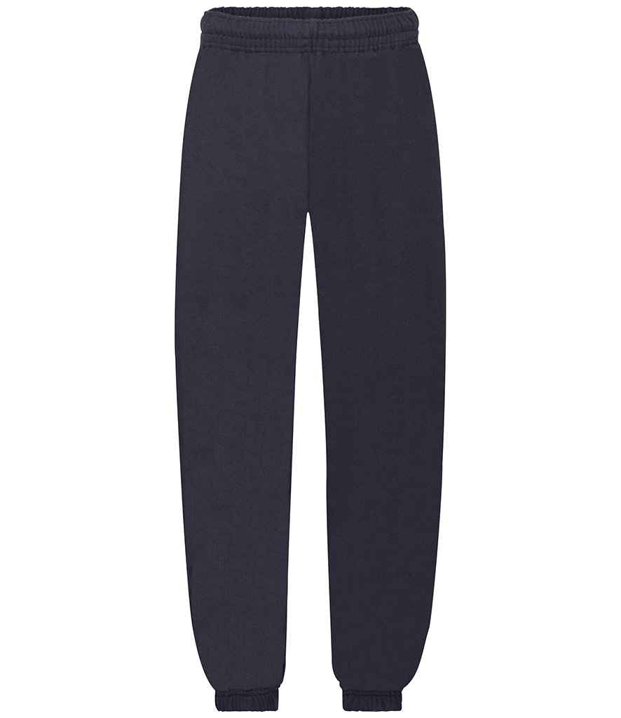 Fruit of the Loom - Kids Elasticated Hem Jog Pants - SS15B BLK 5-6