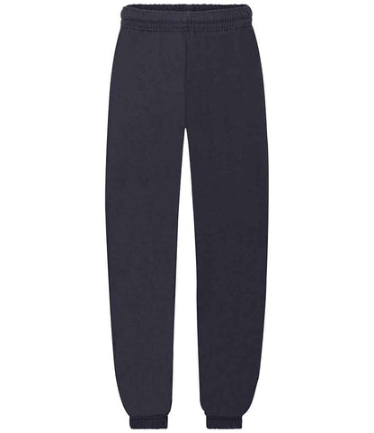 Fruit of the Loom - Kids Elasticated Hem Jog Pants - SS15B BLK 5-6