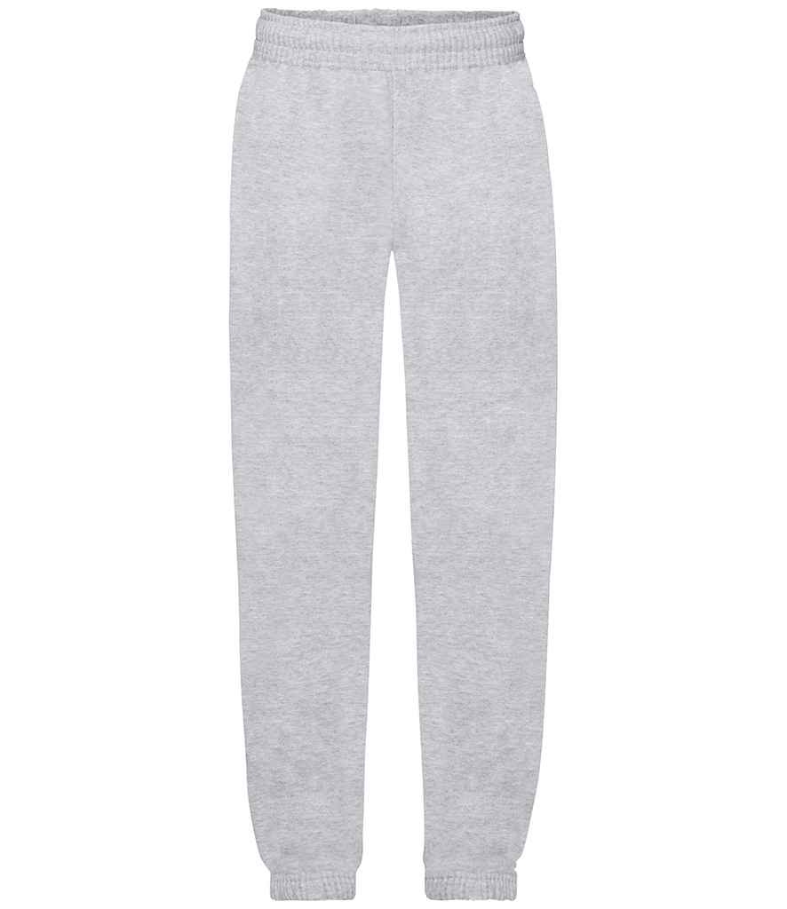 Fruit of the Loom - Kids Elasticated Hem Jog Pants - SS15B BLK 5-6