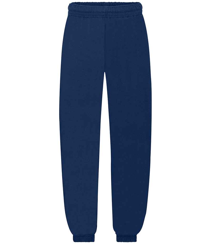 Fruit of the Loom - Kids Elasticated Hem Jog Pants - SS15B BLK 5-6