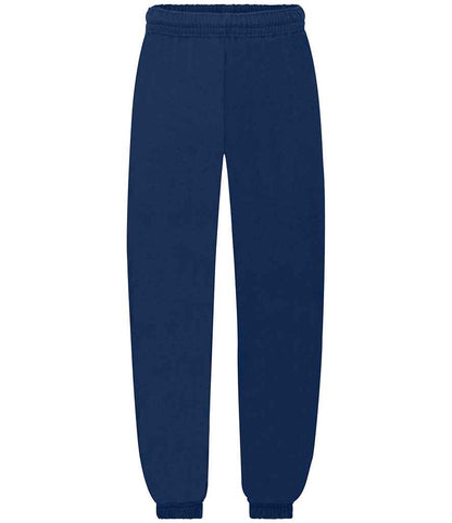Fruit of the Loom - Kids Elasticated Hem Jog Pants - SS15B BLK 5-6