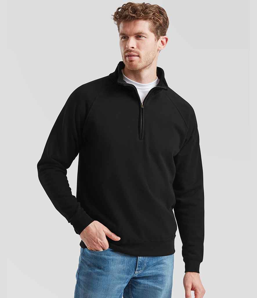 Fruit of the Loom - Classic Zip Neck Sweatshirt