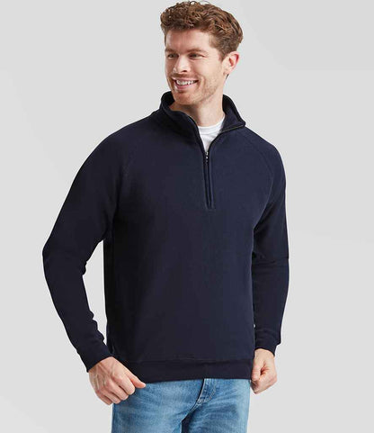 Fruit of the Loom Classic Zip Neck Sweatshirt