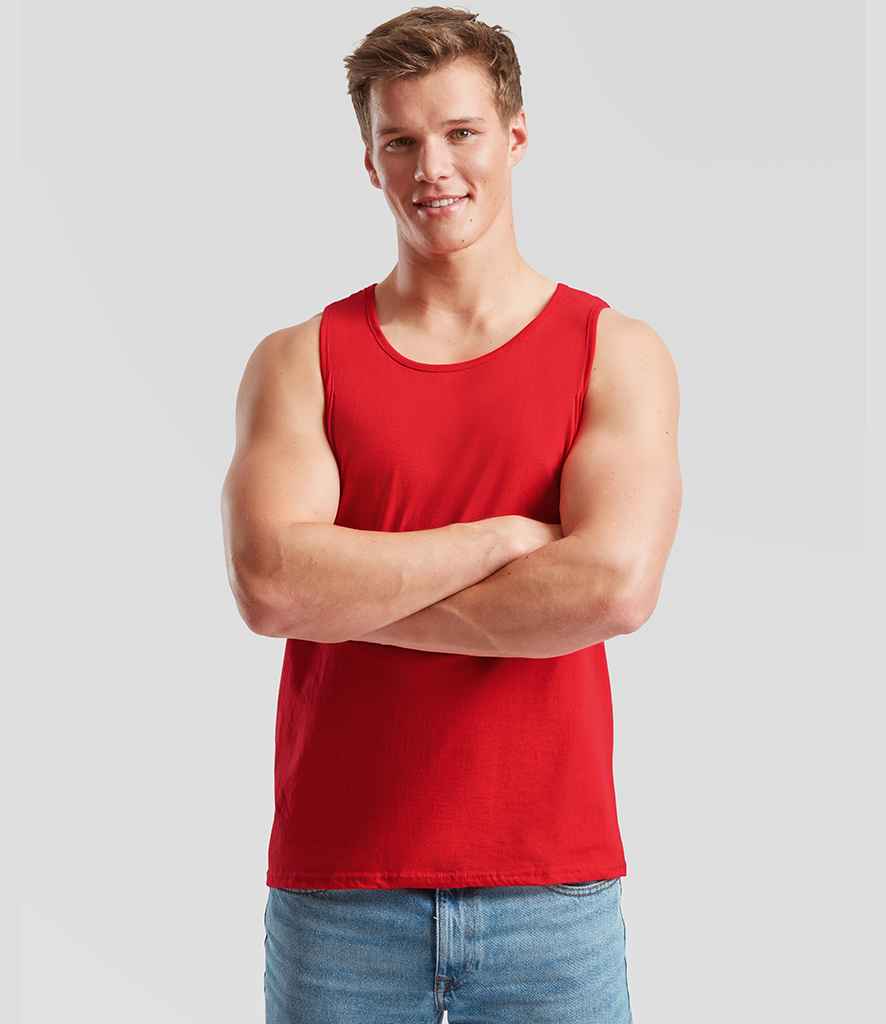Fruit of the Loom - Athletic Vest - SS18 RED S