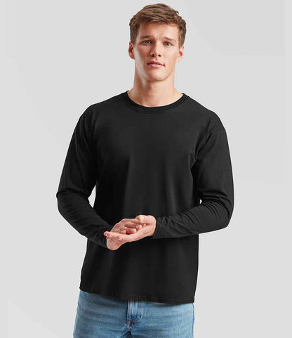 Fruit of the Loom - Long Sleeve Value T-Shirt - SS21 BLK S