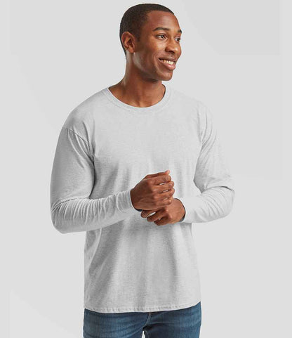 Fruit of the Loom - Long Sleeve Value T-Shirt - SS21 HEA S