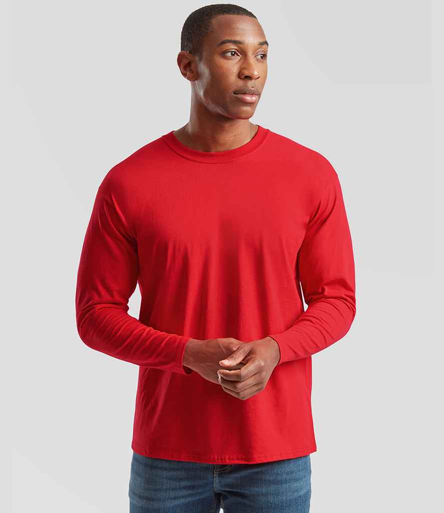 Fruit of the Loom - Long Sleeve Value T-Shirt - SS21 RED S