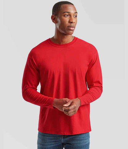 Fruit of the Loom - Long Sleeve Value T-Shirt - SS21 RED S