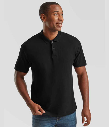 Fruit of the Loom Original Piqué Polo Shirt - SS229 BLK S